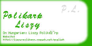 polikarp liszy business card